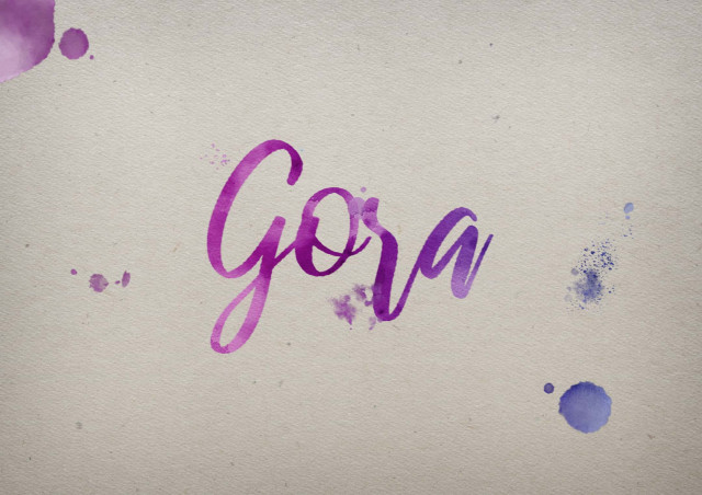 Free photo of Gora Watercolor Name DP