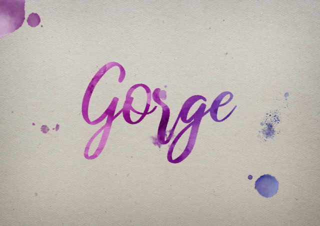 Free photo of Gorge Watercolor Name DP