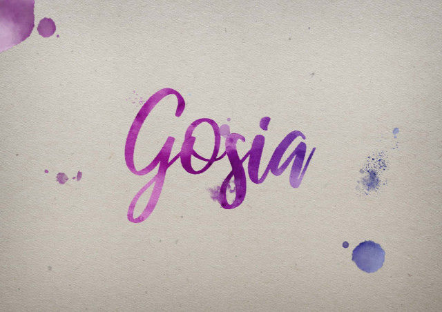 Free photo of Gosia Watercolor Name DP