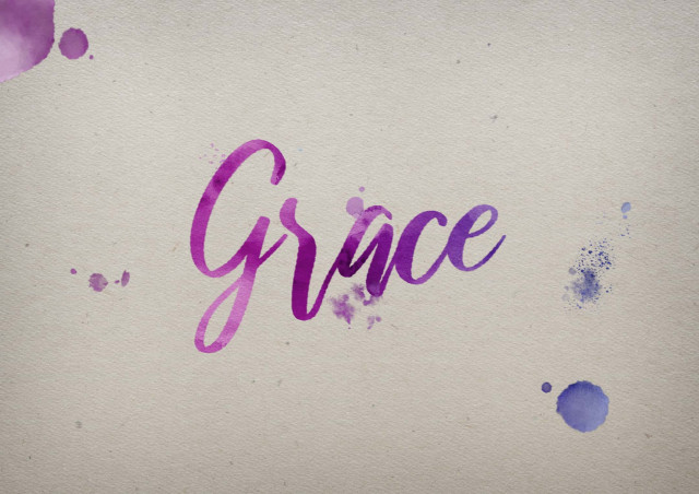 Free photo of Grace Watercolor Name DP