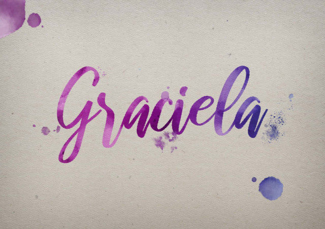 Free photo of Graciela Watercolor Name DP