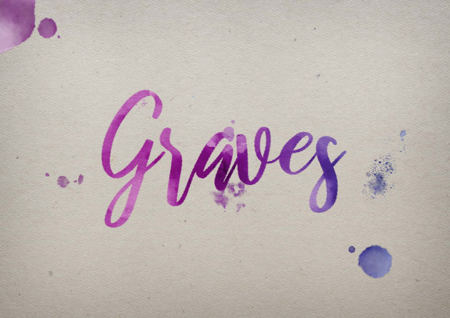 Free photo of Graves Watercolor Name DP