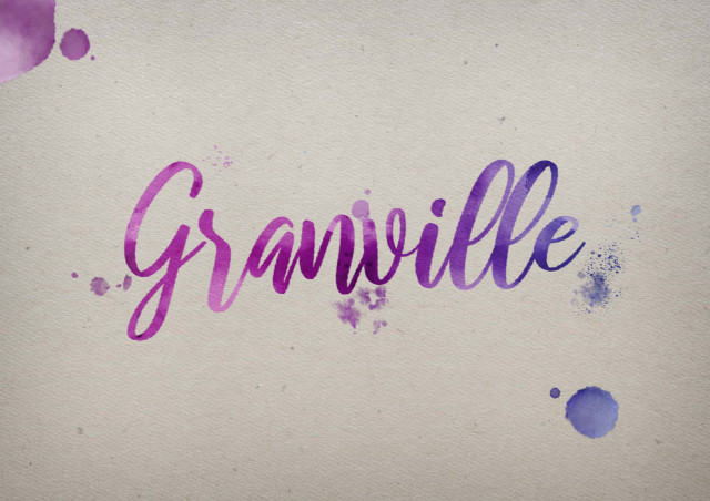 Free photo of Granville Watercolor Name DP