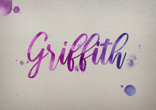 Free photo of Griffith Watercolor Name DP