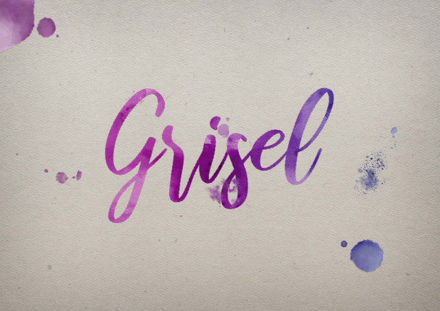 Free photo of Grisel Watercolor Name DP