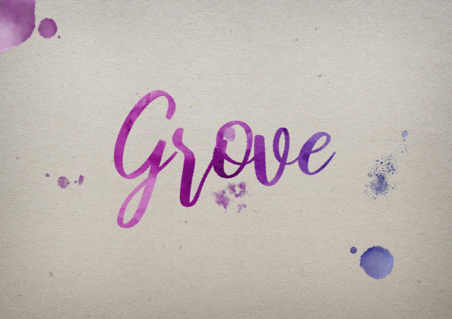 Free photo of Grove Watercolor Name DP