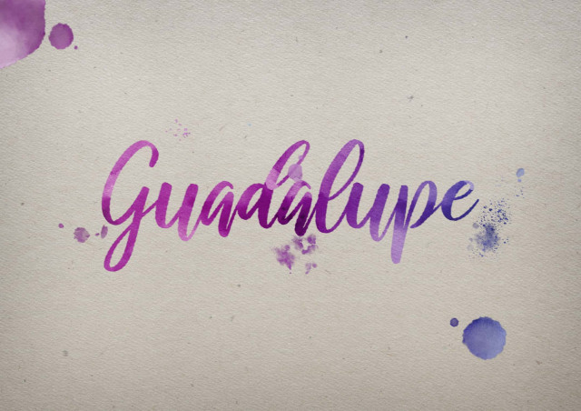 Free photo of Guadalupe Watercolor Name DP