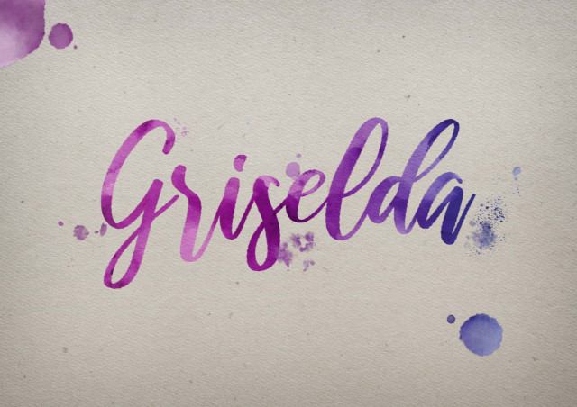 Free photo of Griselda Watercolor Name DP