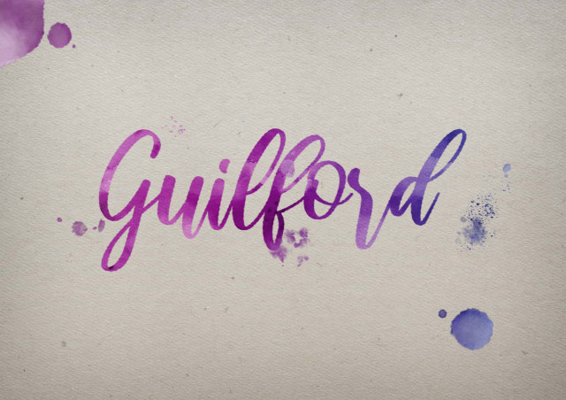 Free photo of Guilford Watercolor Name DP