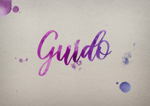 Free photo of Guido Watercolor Name DP