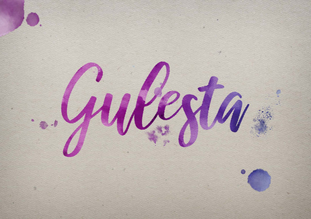 Free photo of Gulesta Watercolor Name DP