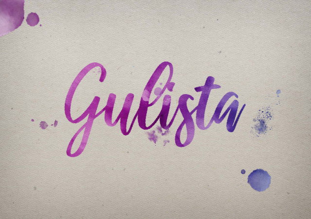 Free photo of Gulista Watercolor Name DP