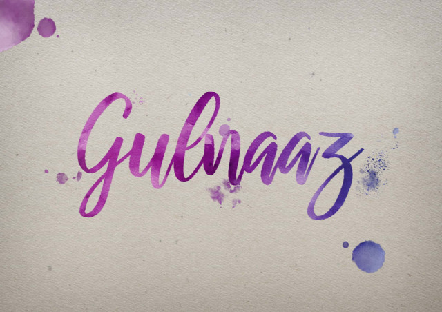 Free photo of Gulnaaz Watercolor Name DP