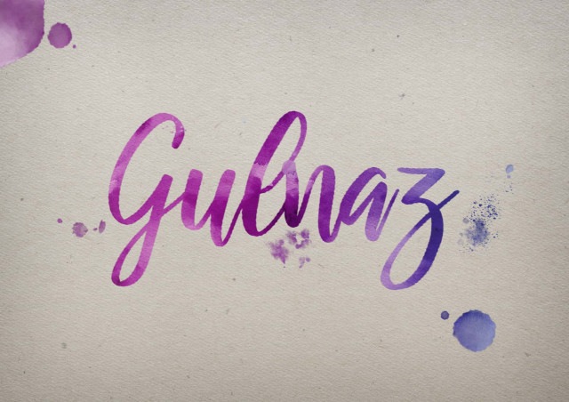Free photo of Gulnaz Watercolor Name DP