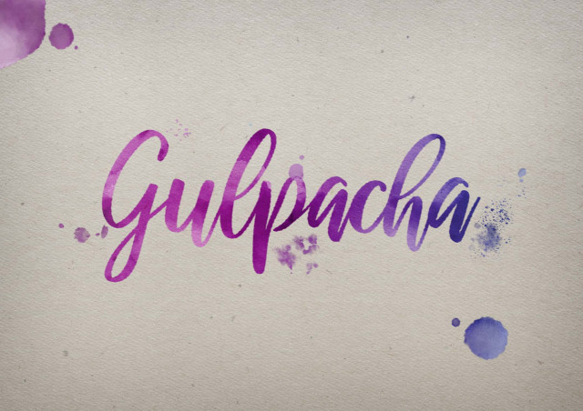 Free photo of Gulpacha Watercolor Name DP