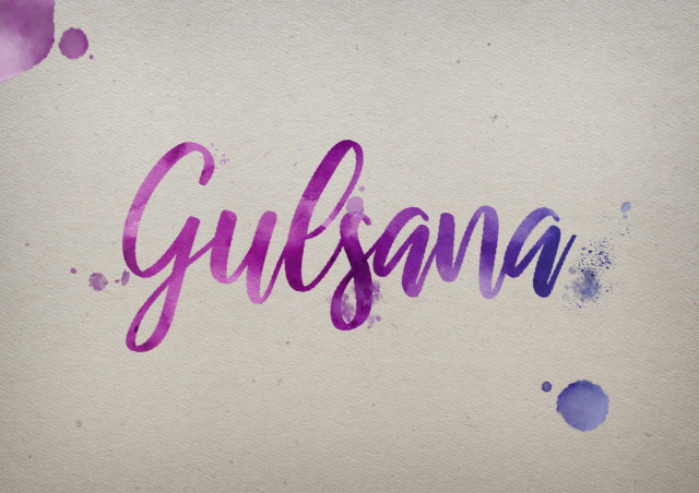 Free photo of Gulsana Watercolor Name DP