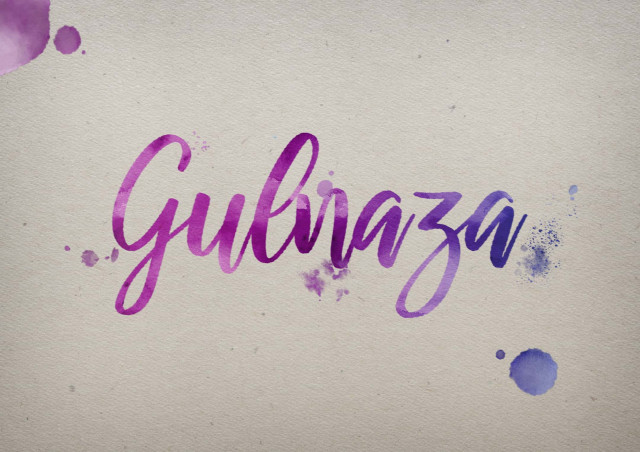 Free photo of Gulnaza Watercolor Name DP