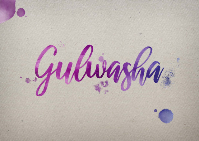 Free photo of Gulwasha Watercolor Name DP