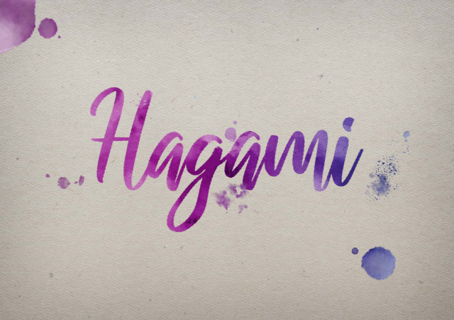 Free photo of Hagami Watercolor Name DP