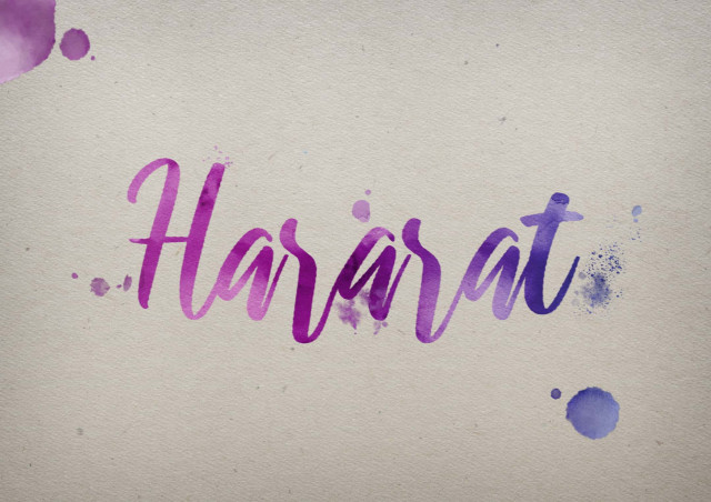 Free photo of Hararat Watercolor Name DP