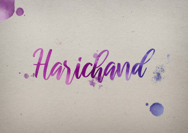 Free photo of Harichand Watercolor Name DP