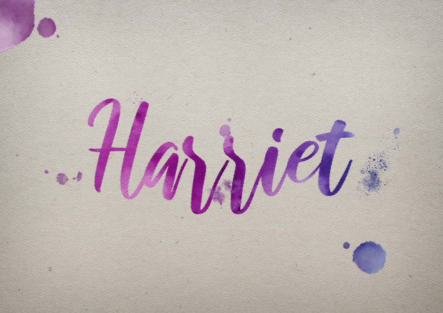 Free photo of Harriet Watercolor Name DP