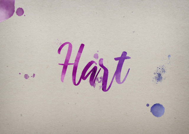 Free photo of Hart Watercolor Name DP