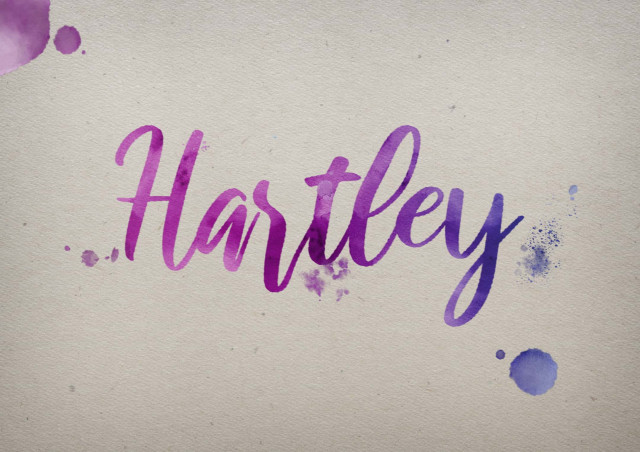 Free photo of Hartley Watercolor Name DP