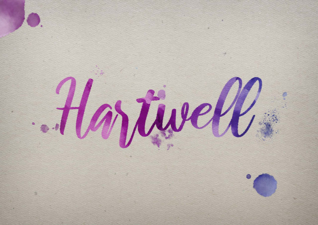 Free photo of Hartwell Watercolor Name DP