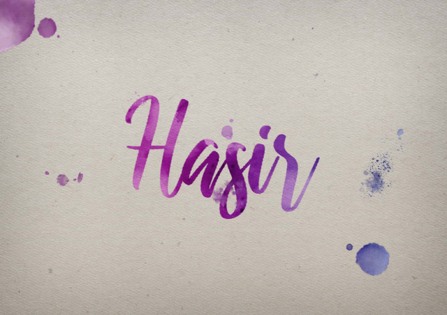 Free photo of Hasir Watercolor Name DP
