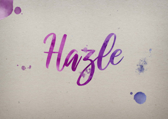 Free photo of Hazle Watercolor Name DP
