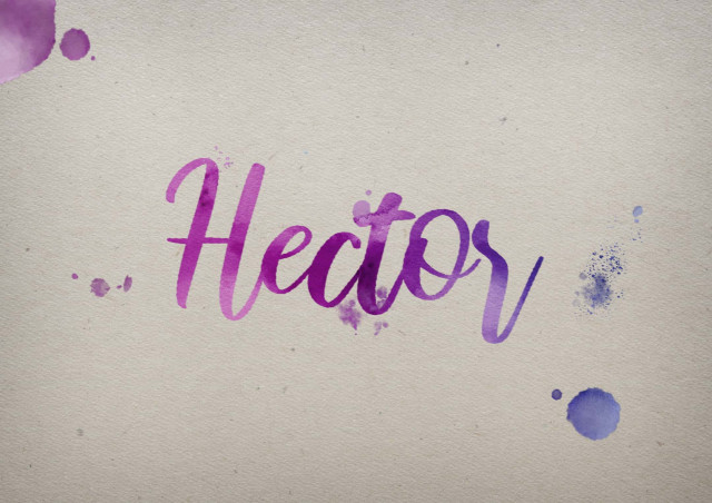 Free photo of Hector Watercolor Name DP