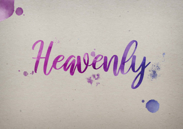 Free photo of Heavenly Watercolor Name DP