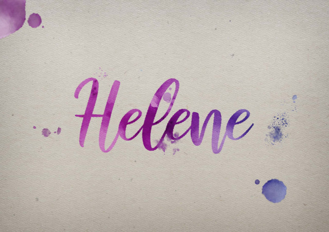 Free photo of Helene Watercolor Name DP