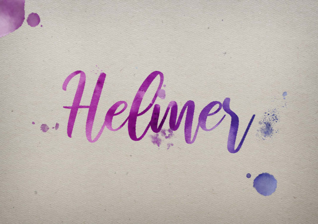 Free photo of Helmer Watercolor Name DP