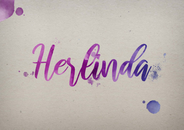 Free photo of Herlinda Watercolor Name DP