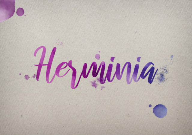 Free photo of Herminia Watercolor Name DP