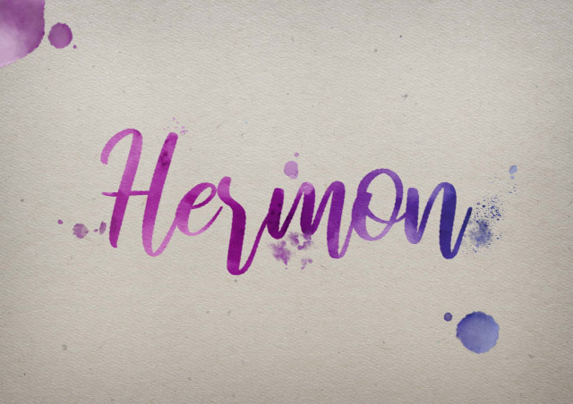 Free photo of Hermon Watercolor Name DP