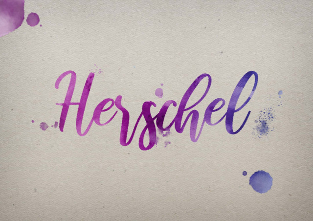 Free photo of Herschel Watercolor Name DP