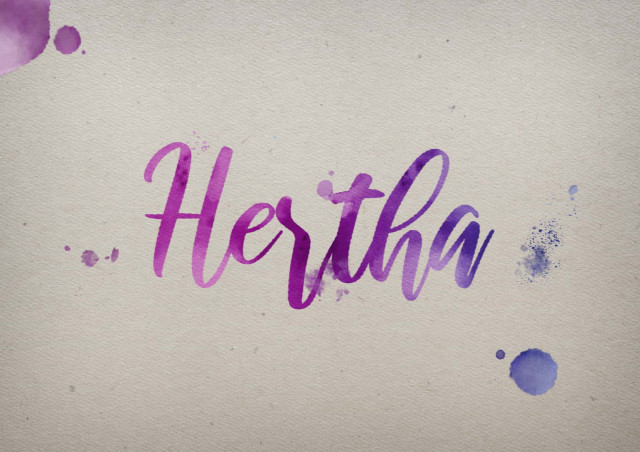 Free photo of Hertha Watercolor Name DP