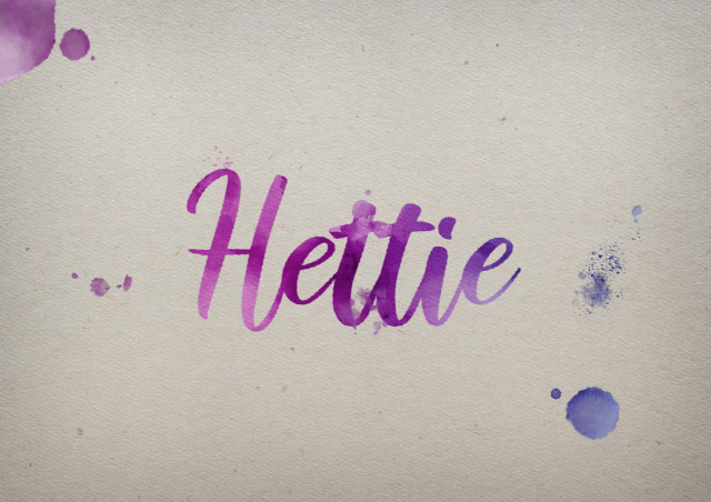 Free photo of Hettie Watercolor Name DP