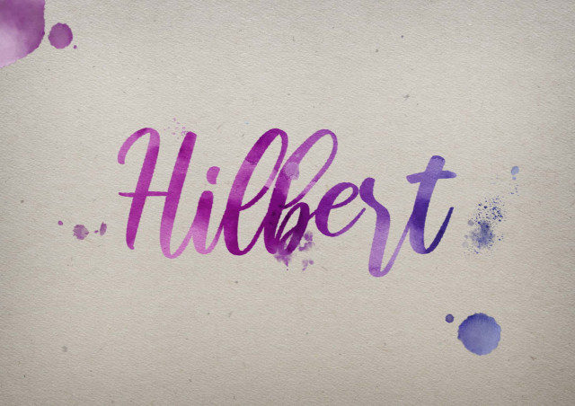 Free photo of Hilbert Watercolor Name DP