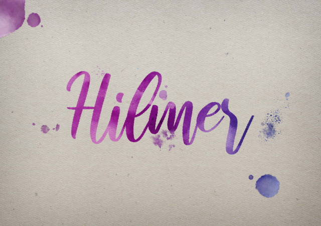 Free photo of Hilmer Watercolor Name DP