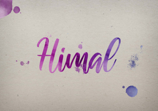 Free photo of Himal Watercolor Name DP