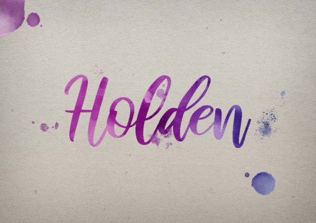 Free photo of Holden Watercolor Name DP