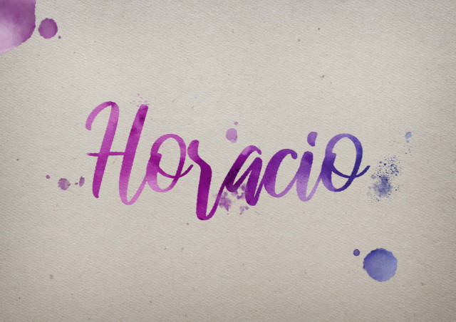 Free photo of Horacio Watercolor Name DP