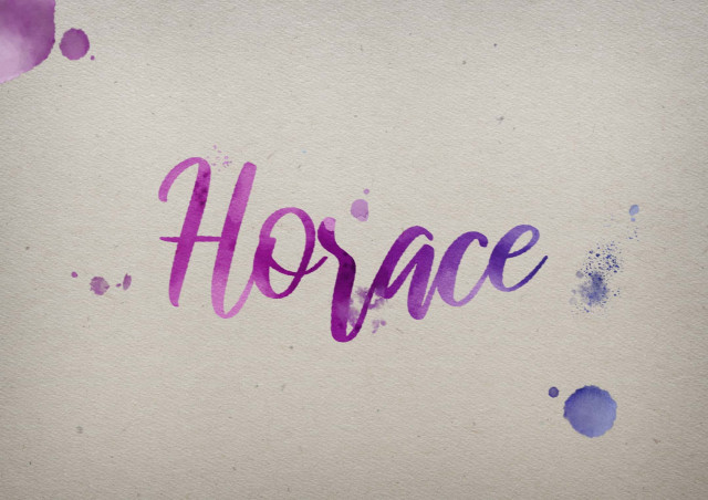 Free photo of Horace Watercolor Name DP