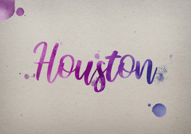 Free photo of Houston Watercolor Name DP