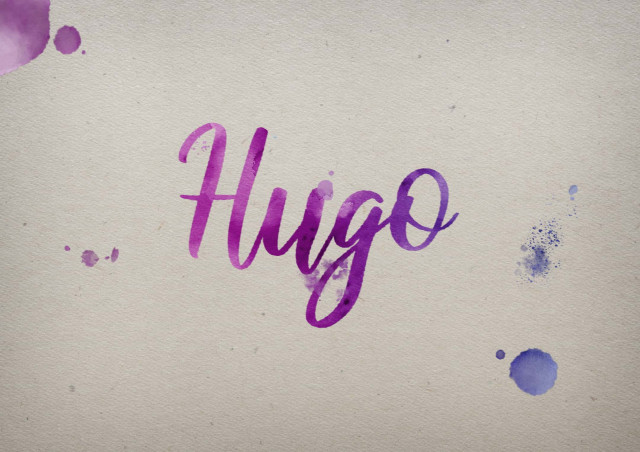 Free photo of Hugo Watercolor Name DP