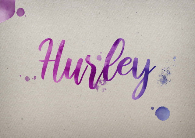 Free photo of Hurley Watercolor Name DP